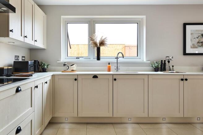 A modern, easy to clean kitchen