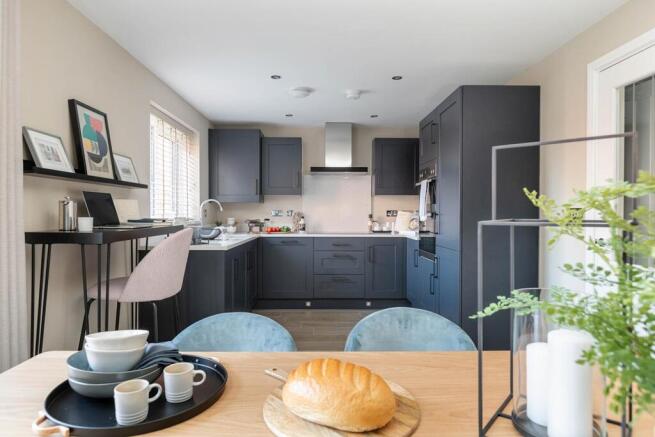 Cook and dine in the open plan kitchen/dining area
