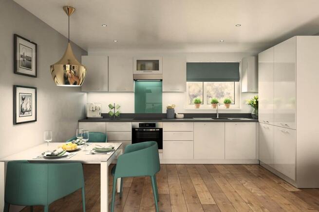 A modern easy to clean kitchen