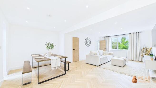 Open Plan Living Room, Dining Room & Kitchen