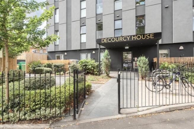 entrance to apartment building
