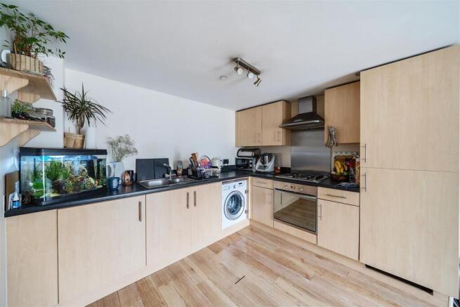 side view of kitchen