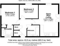 Floor plan Flat 3 Willow rd.jpg