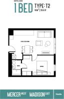 1 Bed Floor Plan