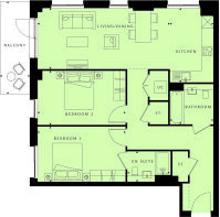 Plot(s) 6, 18, 27, 36, 45, 54, 63, 72 & 81 - Two Bedroom Home
