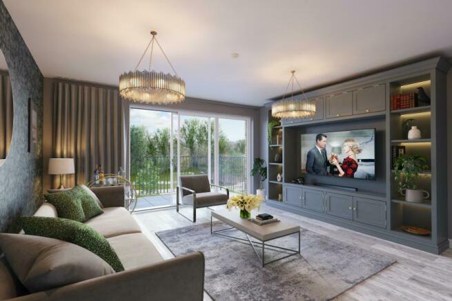 The Cornforth Plot 94 Living Room at Canalside