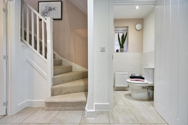 The Canford has a bright entrance hallway