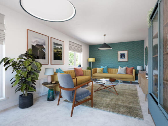 Space for two 3-seaters sofas, perfect for those cosy nights in