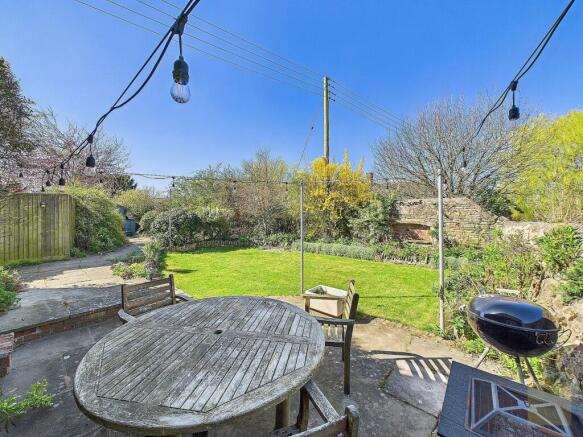 Patio and lawn