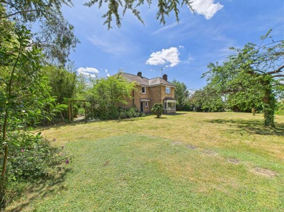 Front of the property and garden