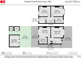 (73) Rosedale Road Romford, Essex, RM1-A4 Landscap