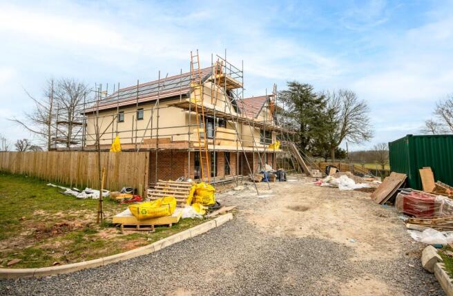 Cedar House Front Under Construction