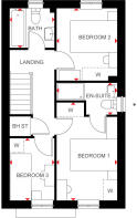First floor of the 3 bed Maidstone