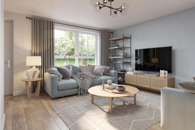Living room in the 3 bedroom Allington 91 93