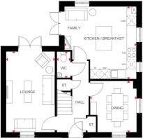 Ground floor of the 4 bed Alderney