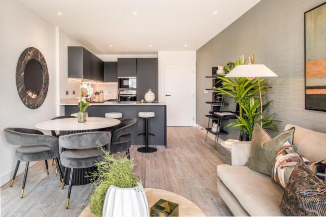 KBR - 2 bed - kitchen living