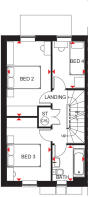 Woodcote first floor plan