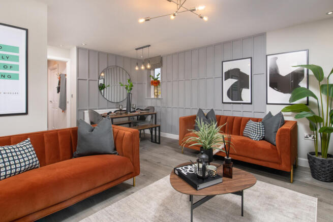 Inside view 3 bedroom Norbury living and dining area