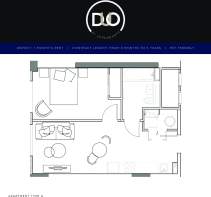 1-Bed Duo Floor Plan