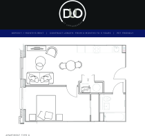 1-Bed Duo Floor Plan