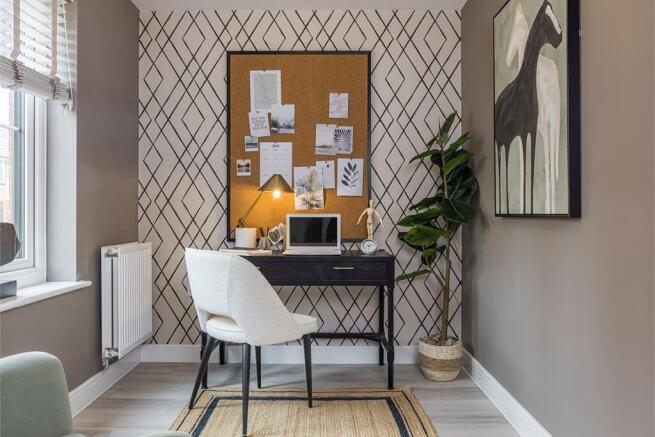 A cosy study space, perfect for home working or homework time