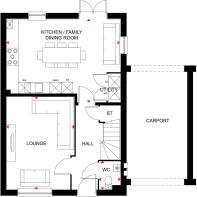 Hurst ground floorplan