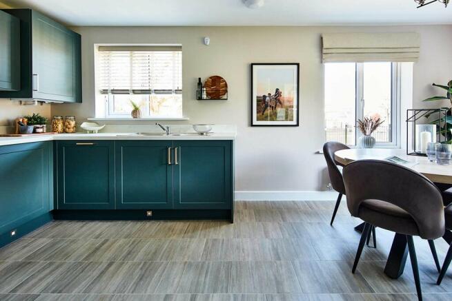 The sociable kitchen/diner is perfect for entertaining