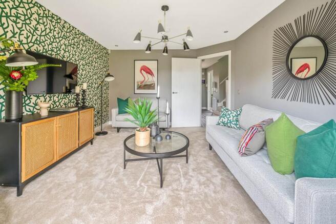 With plenty of space for two sofas - typical Taylor Wimpey home