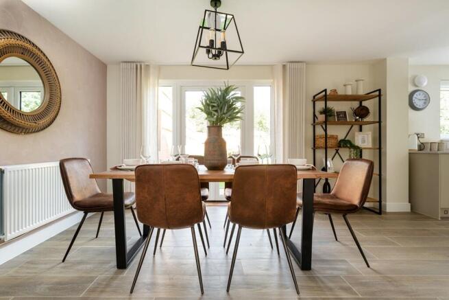 Enjoy mealtimes with a view of the garden - typical Taylor Wimpey home