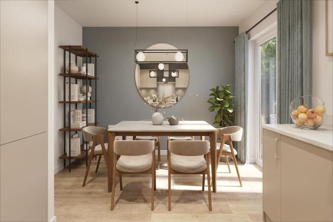 French doors from the dining area to let the outside in