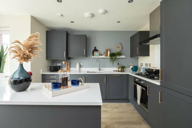 A brand new, modern kitchen is ready to go from the day you move in