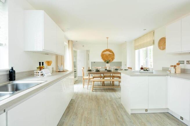 An open plan layout makes entertaining friends and family easy