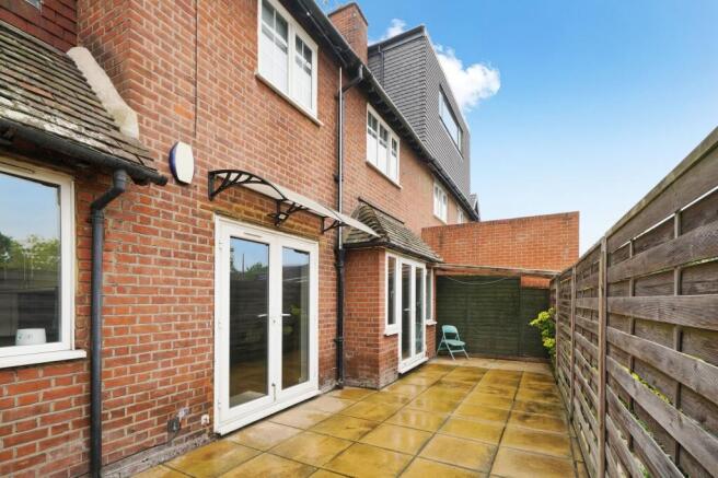 Bright and well-maintained private garden patio...