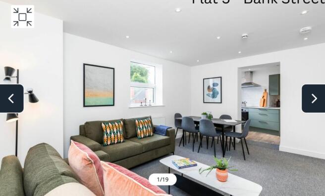 A spacious and stylish large modern living room...