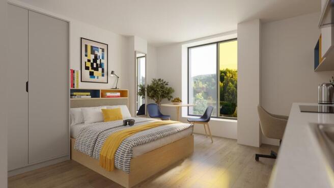A spacious and bright large double bedroom feat...