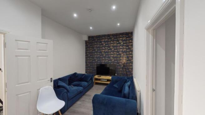 A stylish and inviting large modern living room...