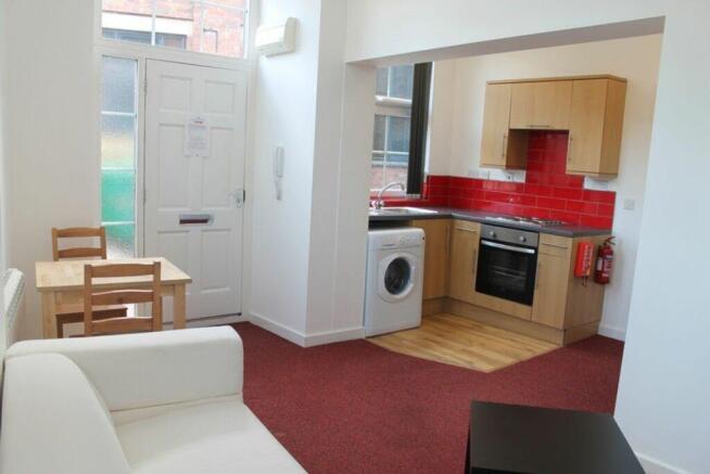 This charming kitchen features modern appliance...