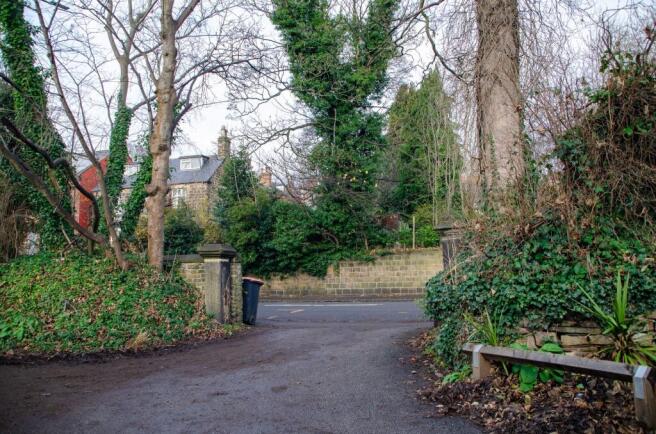 Charming front entrance to a residential proper...