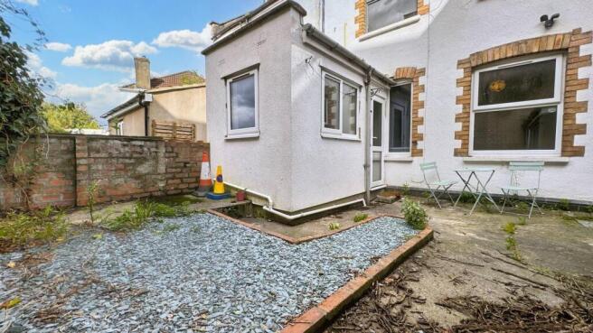 Charming front view of a semi-detached house fe...