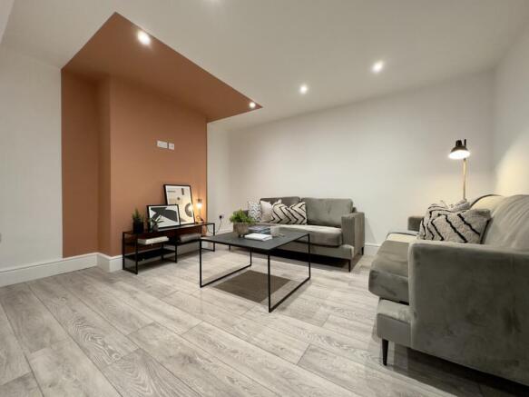 A stylish and spacious modern living room perfe...