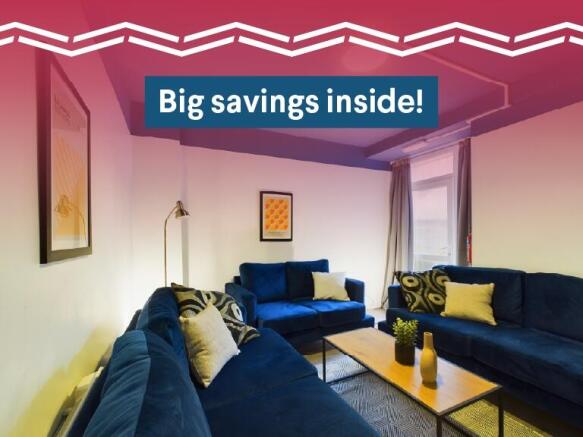 A modern, spacious living room featuring stylis...