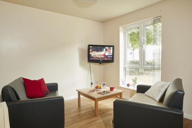 A cozy living room with bright natural light, p...