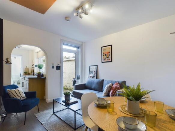 A spacious and stylish large modern living room...