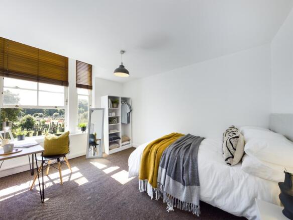 A spacious and bright large double bedroom feat...