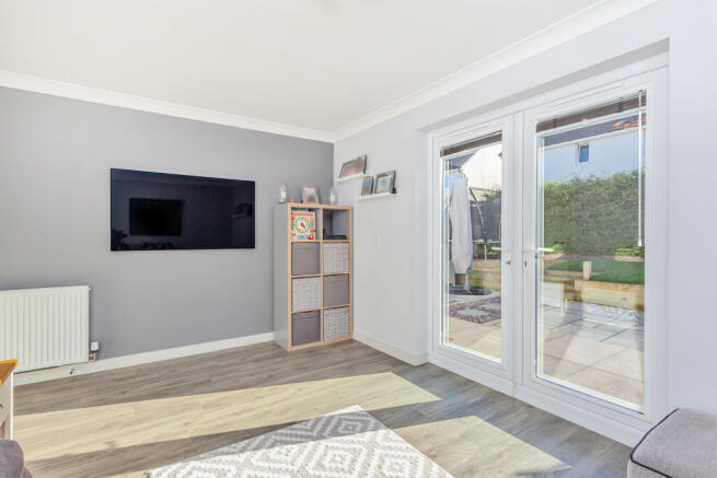 French doors to patio