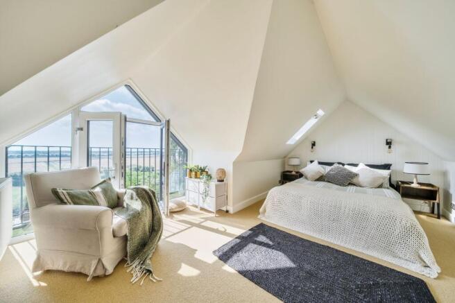 Bedroom One with Juliette Balcony