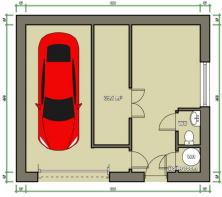 Garage / Studio Floor Plan