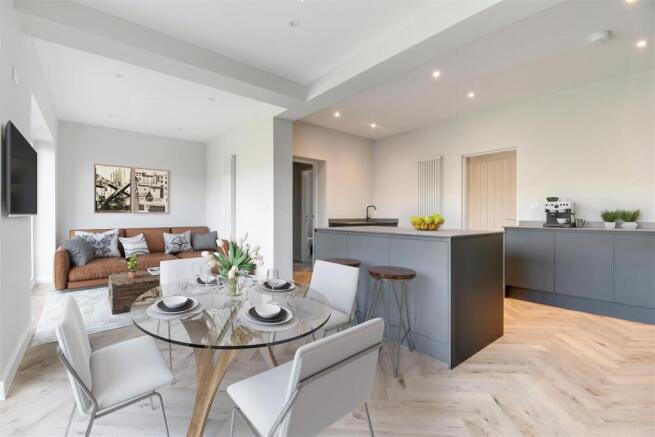 Open plan kitchen
