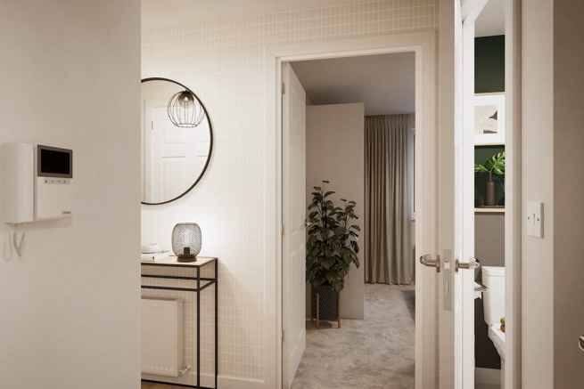A welcoming hallway