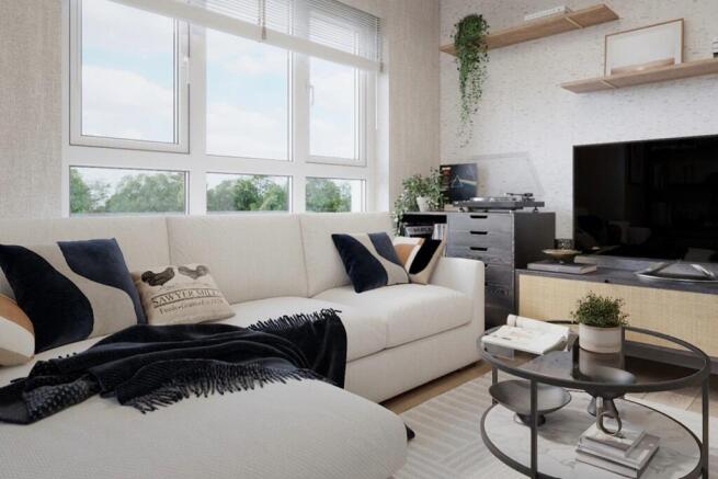 The lounge is a cosy retreat